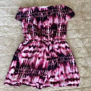 STRAPLESS ROMPER W/ POCKETS